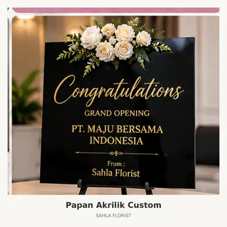 Papan Bunga Akrilik Timor Tengah Utara